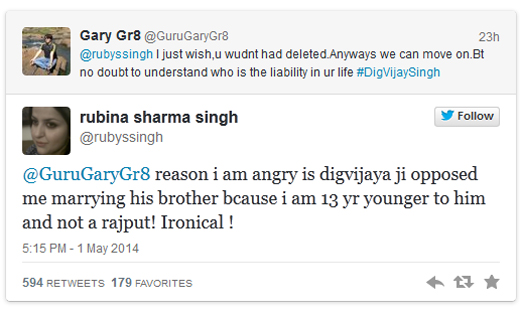 Digvijay Singh family tweets